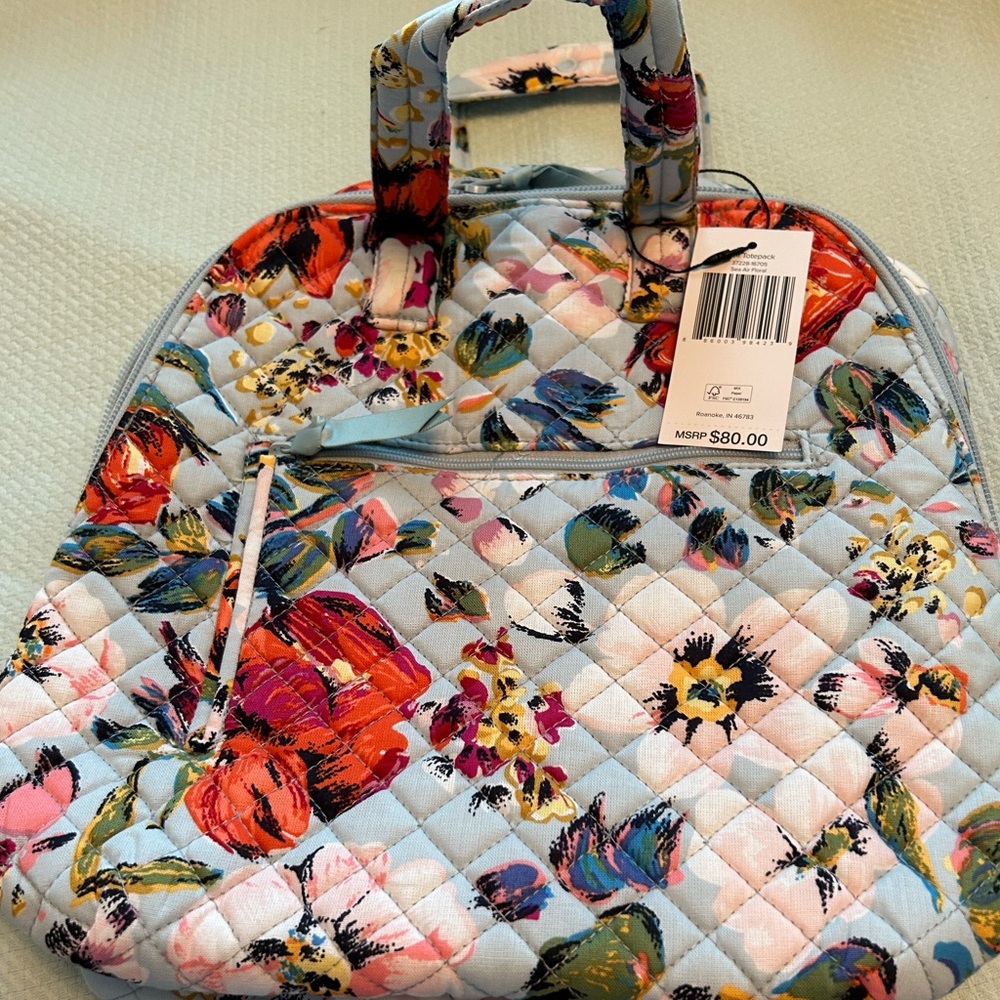 Vera Bradley Mini Tote Pack NWT. Sea Air Floral